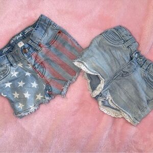 Cat & Jack Girls' Light Wash Denim Shorts